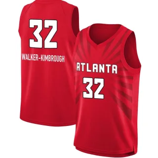Men's Atlanta Dream Shatori Walker-Kimbrough Explorer Edition Victory Red 2021 Jersey