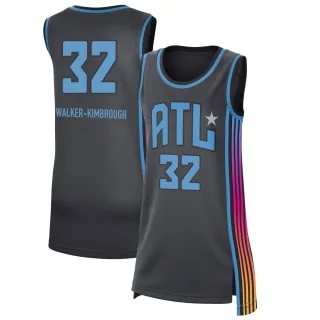 Women's Atlanta Dream Shatori Walker-Kimbrough Rebel Edition Victory Black 2021 Jersey