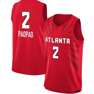 Youth Atlanta Dream Te-Hina Paopao Explorer Edition Victory Red 2021 Jersey